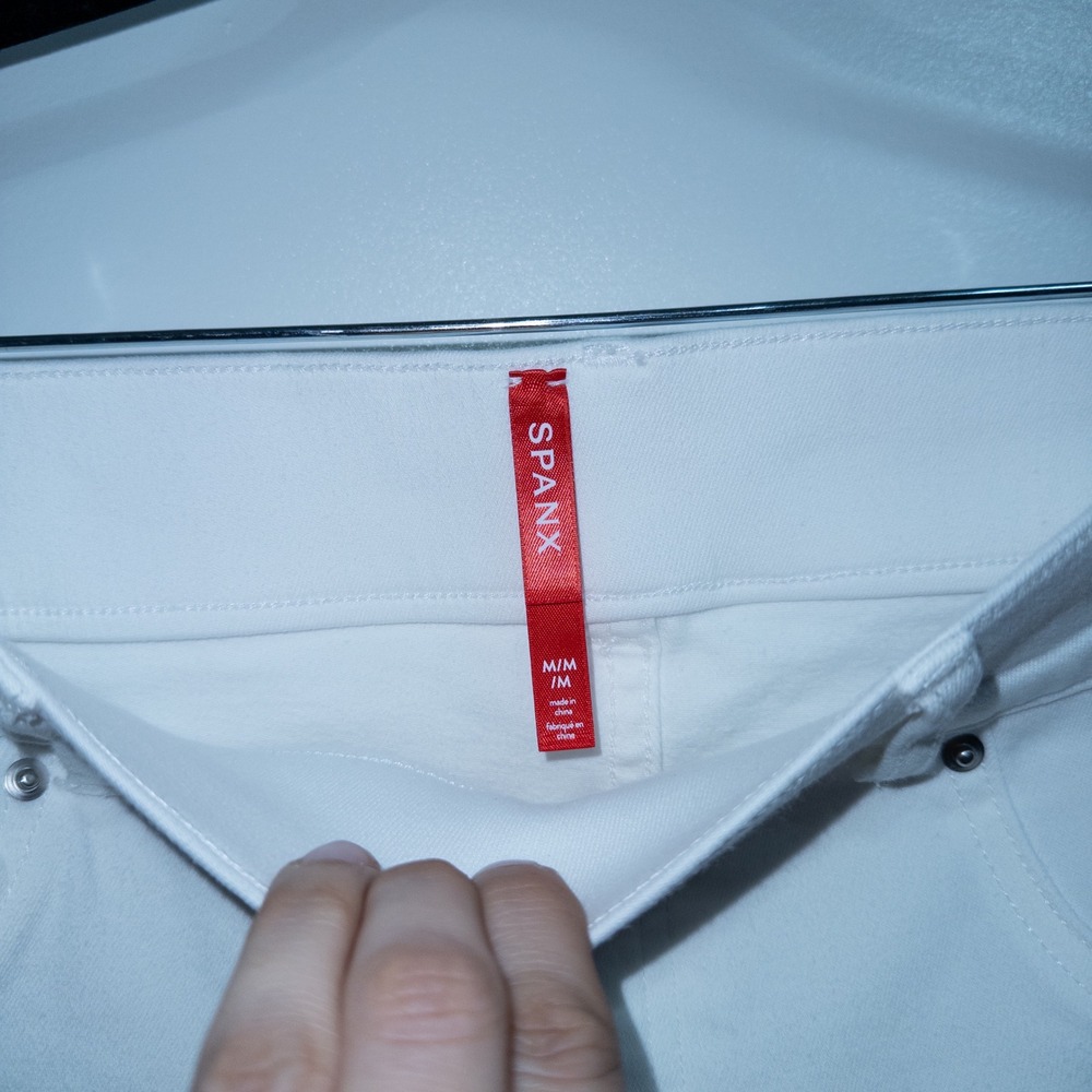 Spanx White Pull On Skinny Jeans Size Medium NWT‎ - Picture 5 of 7
